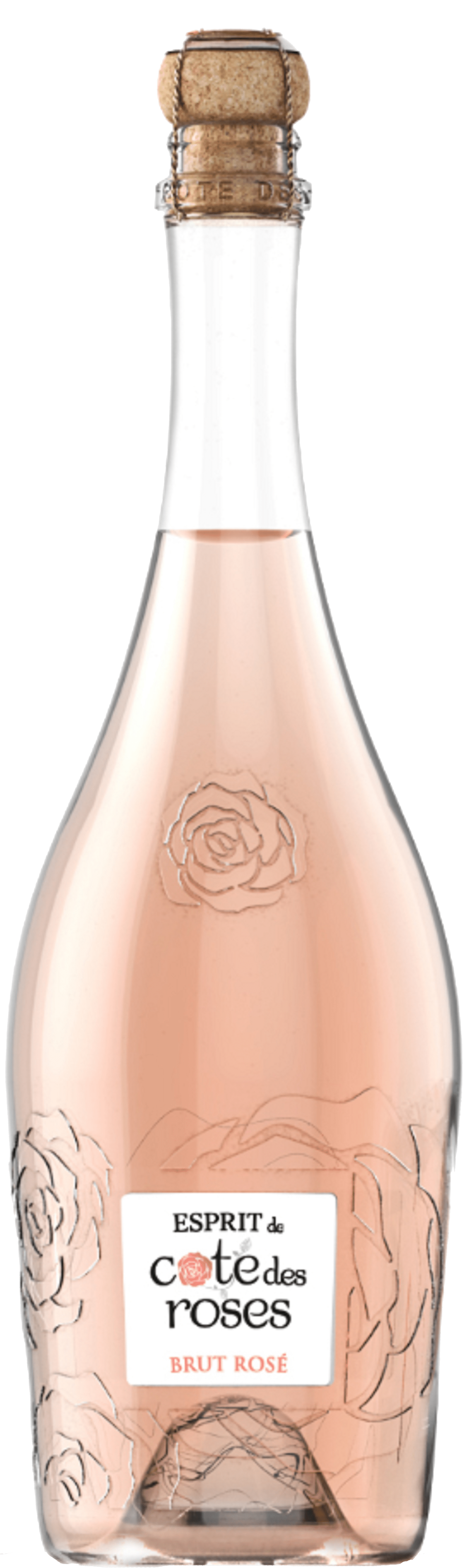 Bouteille de vin effervescent Vin Mousseux Brut Rosé Esprit De Côte Des Roses « Gérard Bertrand », millésime 2026 — vignoble Languedoc