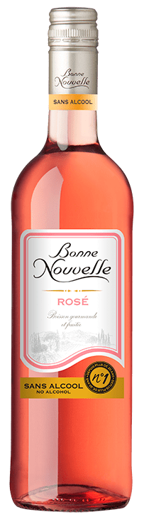 Bouteille de vin rosé Rosé Sans Alcool « Bonne nouvelle »
