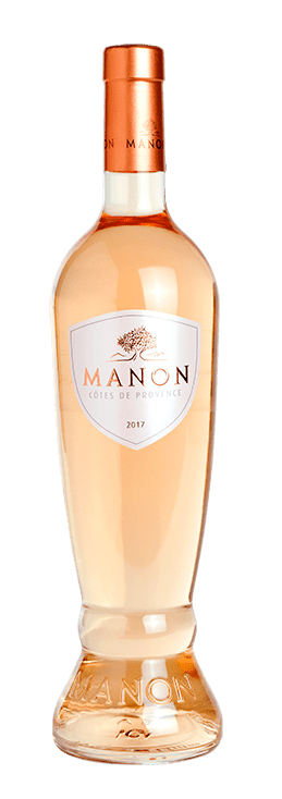 Bouteille de vin rosé Côtes de provence « AOC Manon », millésimes 2019 à 2020 — vignoble Provence & Corse