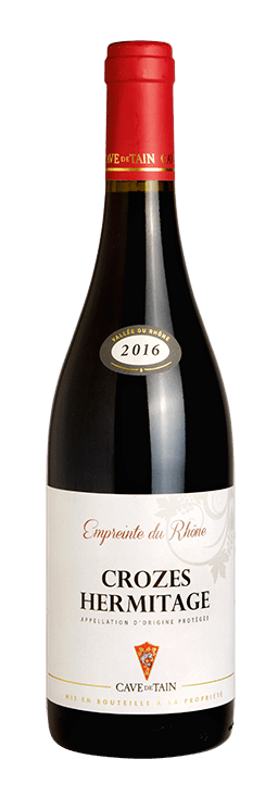 Bouteille de vin rouge AOP Empreinte du Rhône « Crozes Hermitage », millésimes 2019 à 2021 — vignoble Rhône