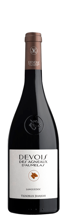 Bouteille de vin rouge languedoc « devois des agneaux d'aumelas », millésimes 2027 à 2029 — vignoble Languedoc