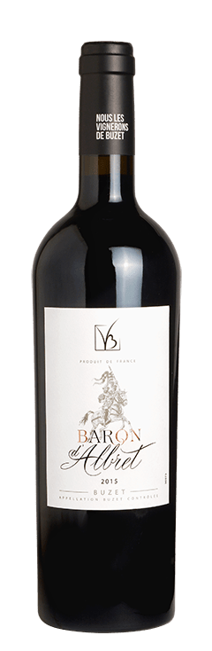 Bouteille de vin rouge Buzet « Baron d'Albret », millésime 2021 — vignoble Sud-ouest