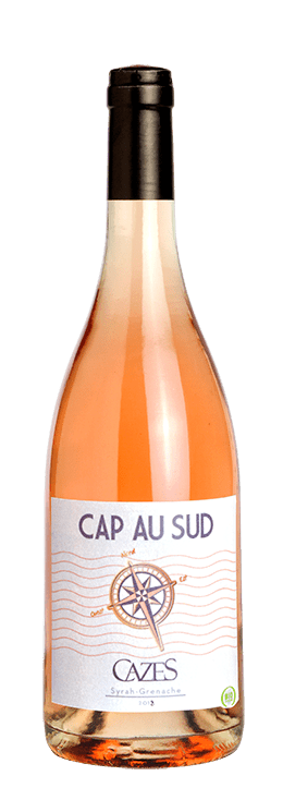 Bouteille de vin rosé IGP Pays D'OC Côtes catalanes « Cap au sud », millésime 2019 — vignoble Languedoc