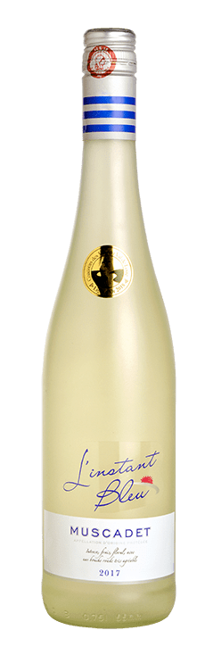 Bouteille de vin blanc AOP Muscadet « L'instant bleu », millésime 2019 — vignoble Loire