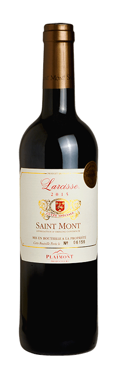 Bouteille de vin rouge Saint Mont « Larcisse », millésimes 2019 à 2020 — vignoble Sud-ouest