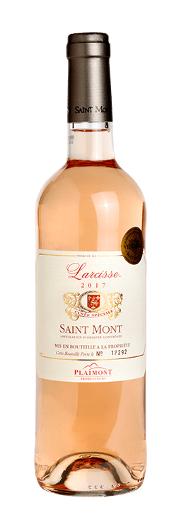 Bouteille de vin rosé Saint Mont « Larcisse », millésime 2019 — vignoble Sud-ouest